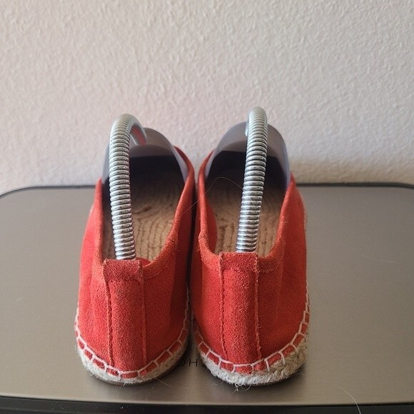 Michael Kors espadrilles suede red orange size 8 - Picture 4 of 9